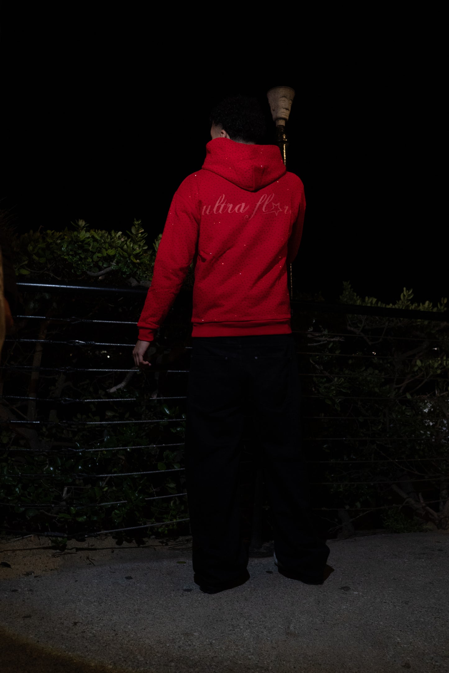UltraFlare Red Rhinestone Hoodie