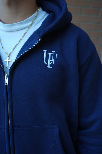 Navy Tracksuit- Zip Up