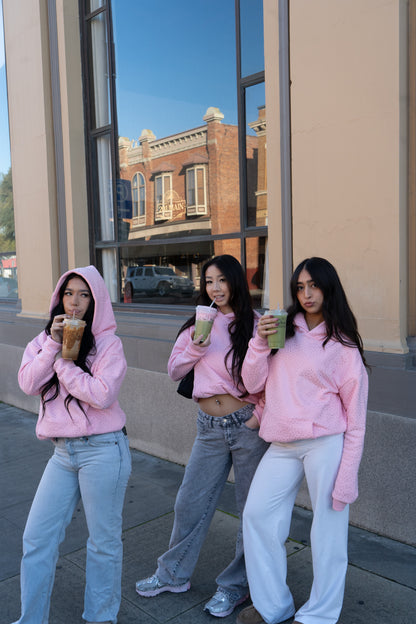 Pink Rhinestone Hoodie