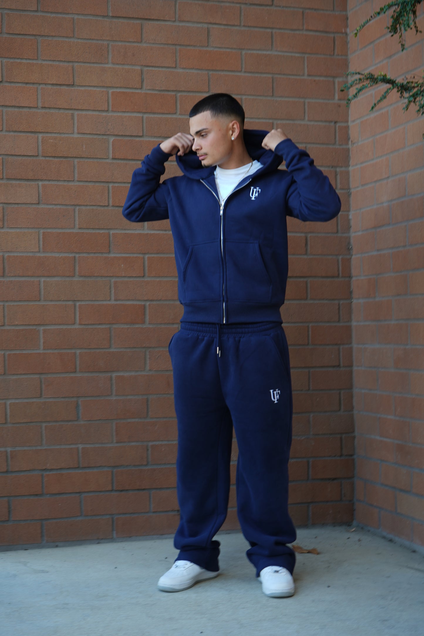 Navy Tracksuit- Zip Up