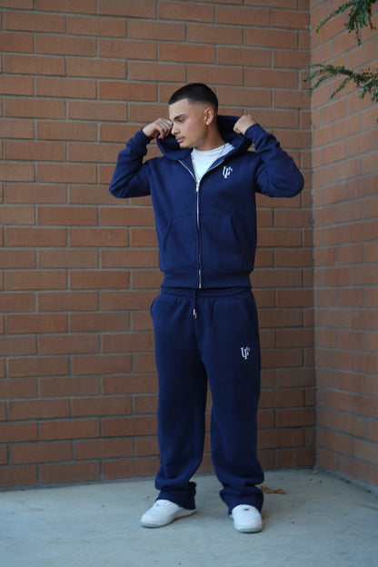 Navy Tracksuit- Zip Up
