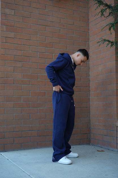 Navy Tracksuit- Zip Up